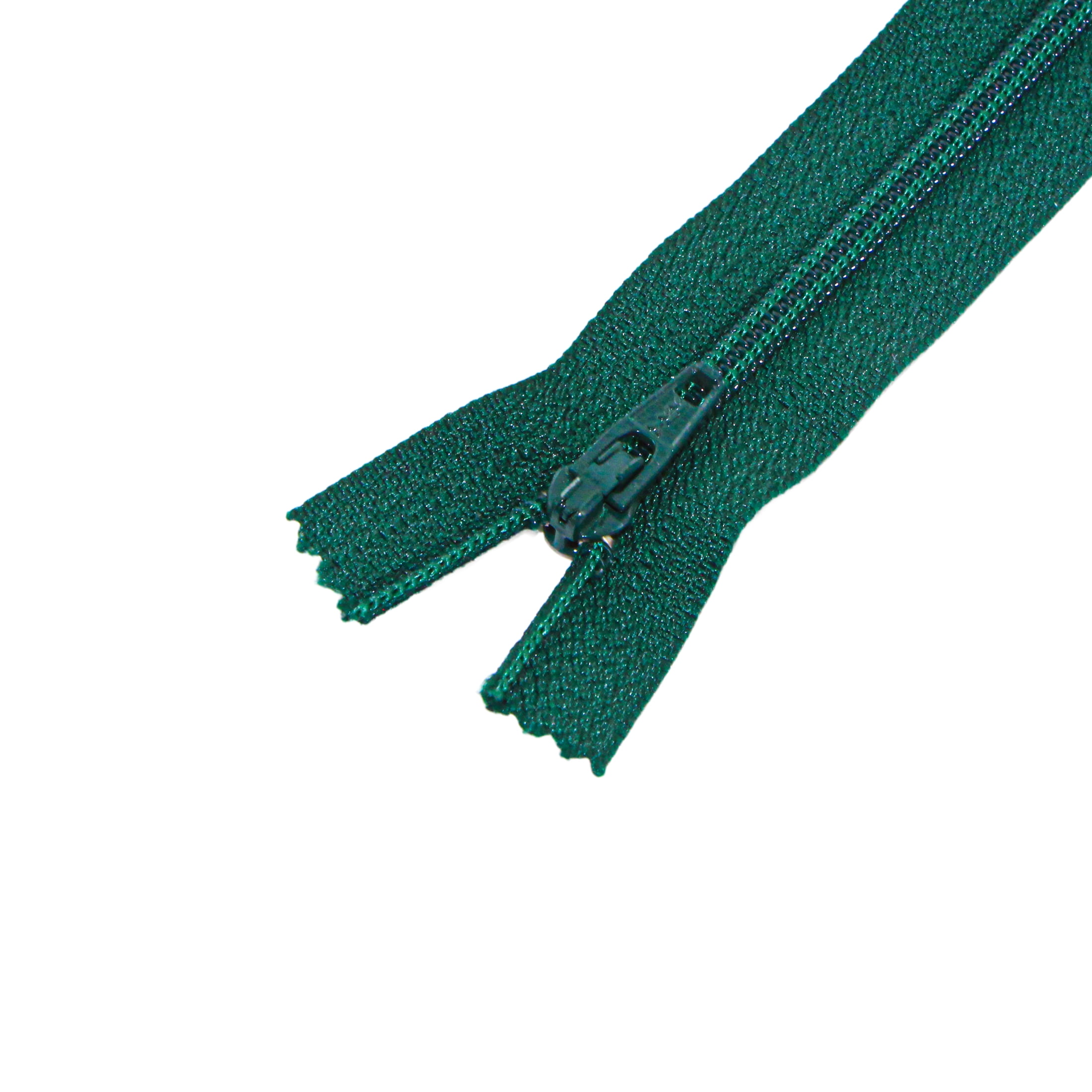 UNIQUE CREATIV All‑Purpose Closed‑End Zipper, 40 cm, Forest Green, ZIPPER - 40CM FGREEN