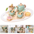 thumbnail image 1 of SHOWERORO 1Set Wood Tea Set Toy for Toddlers Parent-Child Interaction Imagination Development Assorted Color 15Pieces, 1 of 6