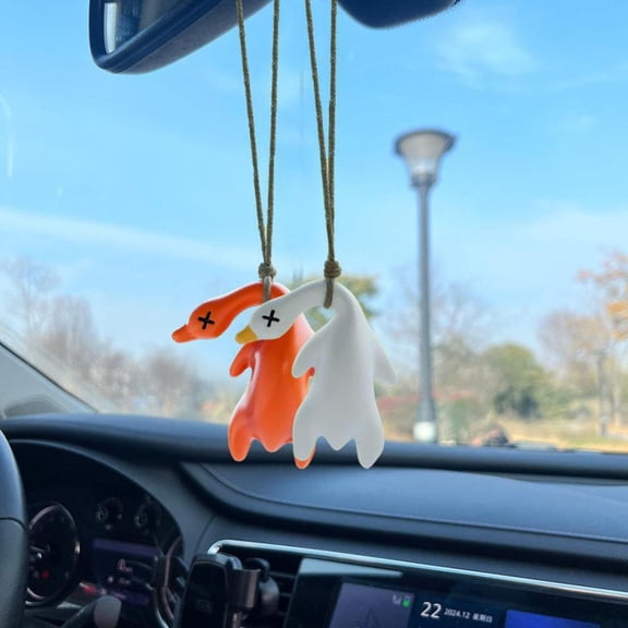 QHUDLV Color‑Changing Roast Duck Keychain,UV Temperature Sensing Pendant,Cute Creative Accessory