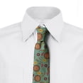 thumbnail image 2 of Vintage Necktie, Garden Flowers, Dress Tie, 3.7", Multicolor, by Ambesonne, 2 of 3