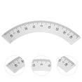 thumbnail image 3 of KAKOWELY scale ruler Scale Ruler 45 Degree Angles Ruler Small Protractor Milling Machine Scale Ruler5.31"X0.91"X0.04", 3 of 5