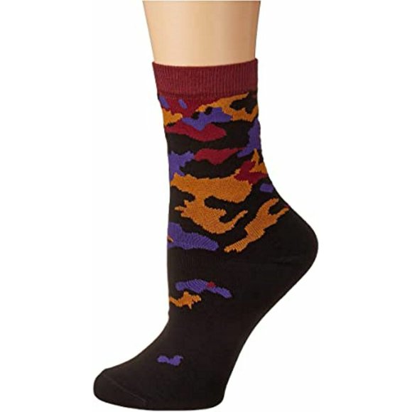 PAUL SMITH Chaussettes Imprimé Animal Fabriqué en Italie Noir Multi - Taille Unique