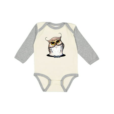

Inktastic KiniArt Owl Gift Baby Boy or Baby Girl Long Sleeve Bodysuit