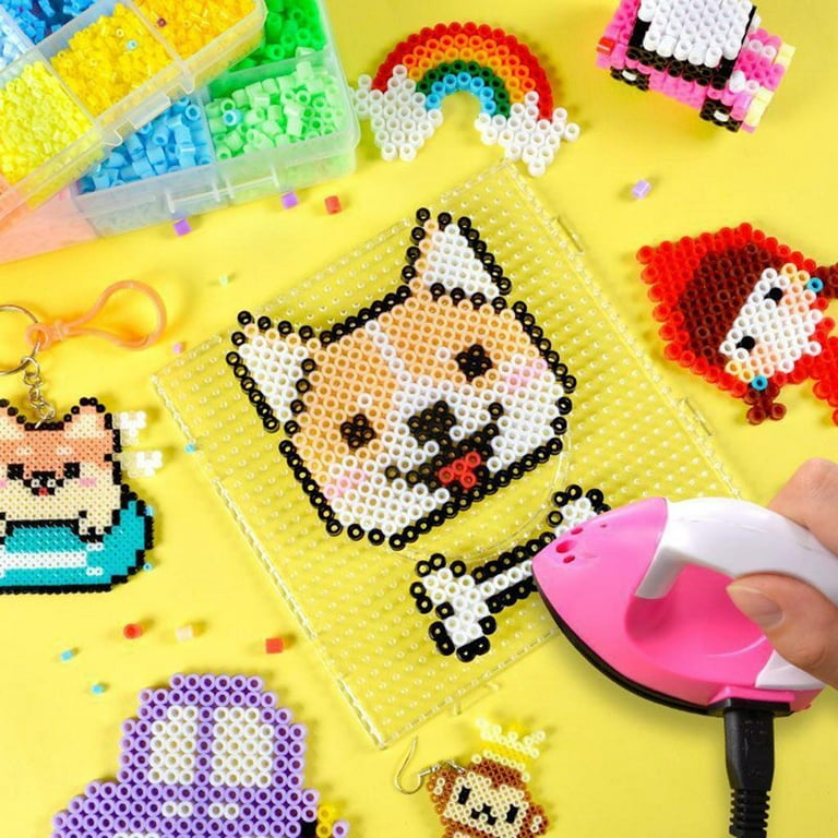 2.6mm Hama Beads with Pegboards Ironing Paper Fuse Beads Craft Kit for Kids