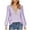 Purple, variant on GigrtiJin Women's Fall Long Sleeves Tops Casual Lace V Neck Loose Blouses Fashion Comfy Pullover Dressy Shirts