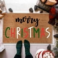 thumbnail image 4 of TIELUTT Christmas Letter and Hat Printing Mat Merry Christmas Doormat Room Door Mat Welcome Home Welcome Room Rug Cute Rugs for Living Room Big Throw Blankets Mens Throw Light Throw Blanket for Summe, 4 of 6