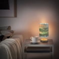 thumbnail image 6 of Ocean Blue Table Lamp for Desk Nightstand Lamp with USB Modern Gifts for Bedroom Living Room Kids Room, 6 of 7