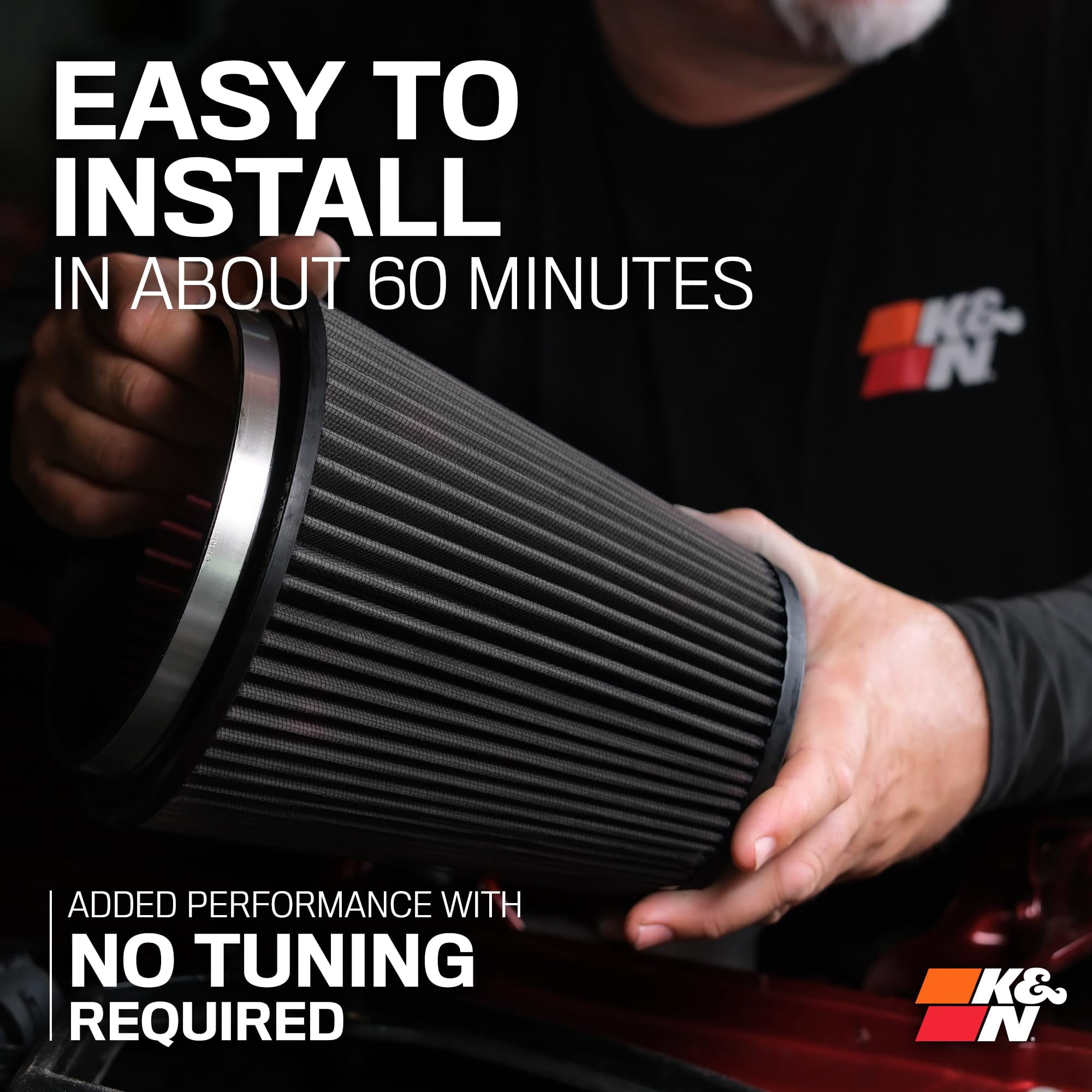 KN 2019+ Chevrolet Silverado 1500 V8 6.2L Performance Air Intake System