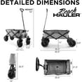 Creative Outdoor Heavy Duty Wagon All Terrain Beach Cart, 200lbs ...