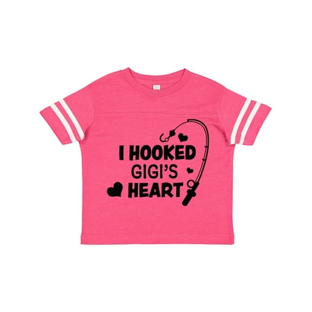 

Inktastic I Hooked Gigi s Heart with Fishing Rod Gift Toddler Boy or Toddler Girl T-Shirt