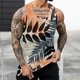 thumbnail image 2 of Mens Summer Surf Beach Tank Top Large Size Casual Breathable Sleeveless Top Loose Print Tank Top Man Shirt, 2 of 5