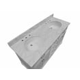 thumbnail image 6 of Aria 60" Double Bathroom Vanity with White Cabinet and Carrara Marble Top, 6 of 7