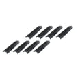 thumbnail image 2 of Miangastore Concealed Tab Pulls Round Edge Black for Garage Cabinets 8Pcs 4.7in, 2 of 9