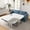72.8" Full Blue, variant on FFH 81.9" Sofa Bed King, 3 in 1 Convertible Sleeper Sofa, Pull Out Sofa Bed with 3 Pillows, Modern Velvet 3-Seater Couch for Living Room, Beige