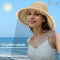 thumbnail image 2 of JASGOOD Sun Hats for Women Wide Brim Straw Hats 2025 Summer Lightweight Breathable Beach Hat for Vacation Travel, 2 of 6