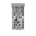 thumbnail image 2 of Grey Bedding Set with Sheet & Covers, Mixed Checkered Squared Scotch Plaid Striped Patterns in Patchwork Style Image, Printed Bedroom Decor 2 Shams, 4 Sizes, Black White Grey, by Ambesonne, 2 of 3