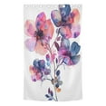 thumbnail image 3 of Blackout Curtains Window Curtain for Bedroom Living Room 1 Panel 82"x42" Watercolor Flowers Bouquet, 3 of 8