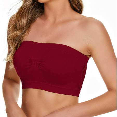 

Giligiliso Clearance Strapless Bras for Women Wireless Plus Size Vest Yoga Comfortable Wireless Underwear Breast Wrapping Bras