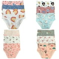 thumbnail image 5 of B&Q's 12-Pack Cotton Briefs for Toddler Girls and Kids | Sizes 2T-7T | Soft and Cozy Underwear Essentials, 5 of 5