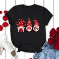 thumbnail image 2 of T Shirts for Women Casual Tops Couples Lover Valentine's Day Short Sleeve Print Tee Shirt Top, 2 of 7