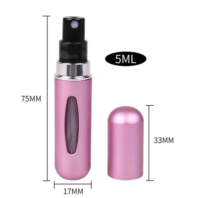  BeautyChen 4 Pack 5ml Portable Mini Refillable Perfume Atomizer  Bottle Perfume Spray Empty Easy to Fill Scent Aftershave Pump Case Travel  Outgoing Purse Multicolor : Beauty & Personal Care