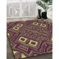 thumbnail image 3 of Ahgly Company Machine Washable Indoor Square Transitional Copper Brown Area Rugs, 5' Square, 3 of 7