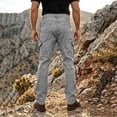 thumbnail image 5 of Men's Ripstop Twill Tactical Pants Slim Fit, Lightweight Outdoor Hiking Cargo Work Pants with Multi Zip Pockets for Fishing Camping Daily Wear, 5 of 5