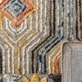 thumbnail image 6 of SAFAVIEH Trace Constantina Geometric Striped Wool Area Rug, Grey/Blue, 6' x 6' Round, 6 of 9