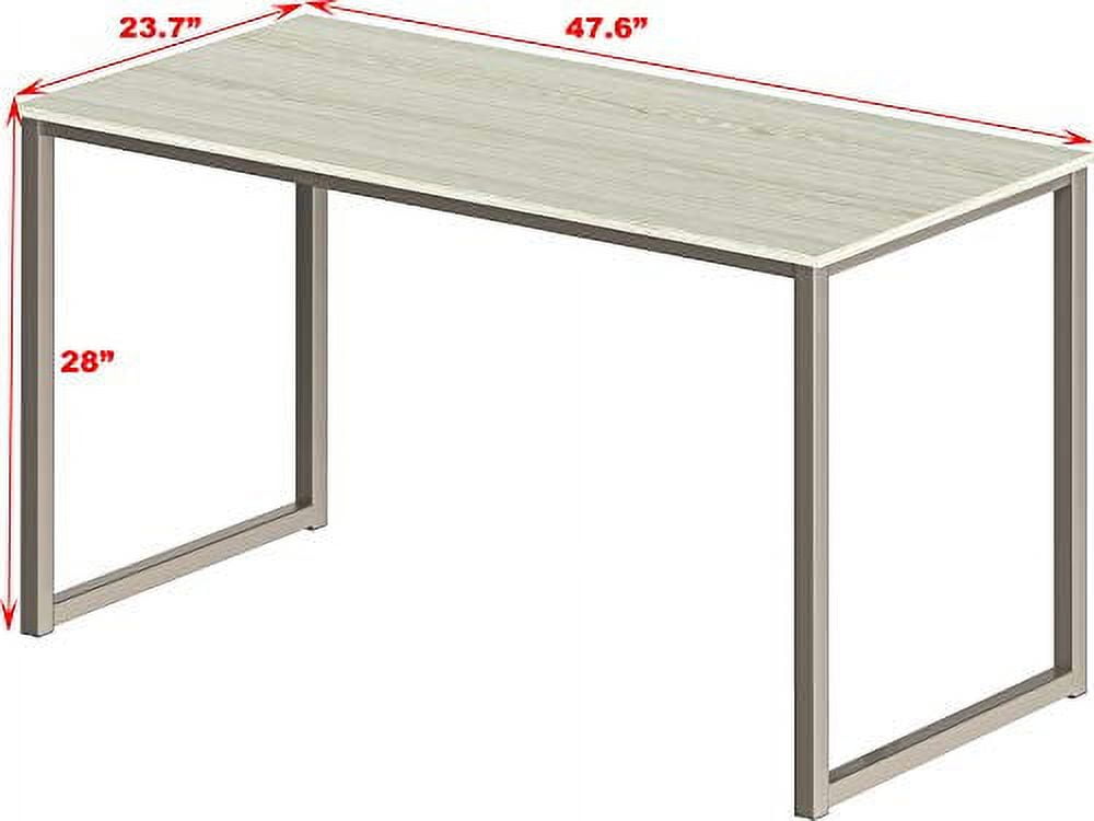 SHW Home Office 48-Inch Computer Desk, White/Oak