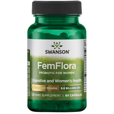Swanson Femflora Probiotic for Women 9.8 Billion Cfu 60