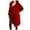 Red, variant on NARABB Women Blazers Suit Jacket Solid Color Button Pocket Recreational Hooded Long Sleeve Windbreaker Coat Tops Business Suit Office Work Outwear