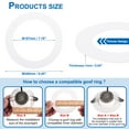 thumbnail image 2 of Uxcell 7.8" ID 9.4" OD Goof Rings for Recessed Light Gloss White Goof Trim Ring for Ceiling Wall Can Downlights, 2 of 6