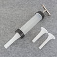 thumbnail image 5 of Home Kitchen Sausage Stuffer with 3 Filling Tubes Manual Hand Push Type Plastic Sausage Maker, 5 of 5