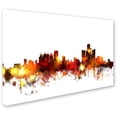thumbnail image 2 of Trademark Fine Art "Detroit Michigan Skyline III" Canvas Art by Michael Tompsett, 2 of 3