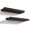 Dark Walnut, variant on 17" Floating Wall Shelves with Lip,Solid Wood,Set of 2 | Protective Ledge,Easy to Install,For Bedroom Living Room Bathroom Kitchen Office Display,18 Lbs/shelf,Wall Decor