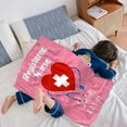 thumbnail image 4 of Nurse Gifts Blanket, 40 x 50 Inch Throw Lightweight Super Soft Cozy Blankets for Couch Bed Sofa Chair, Nurse Appreciation Gifts,Nurse Gifts for Nursing Student, 4 of 6