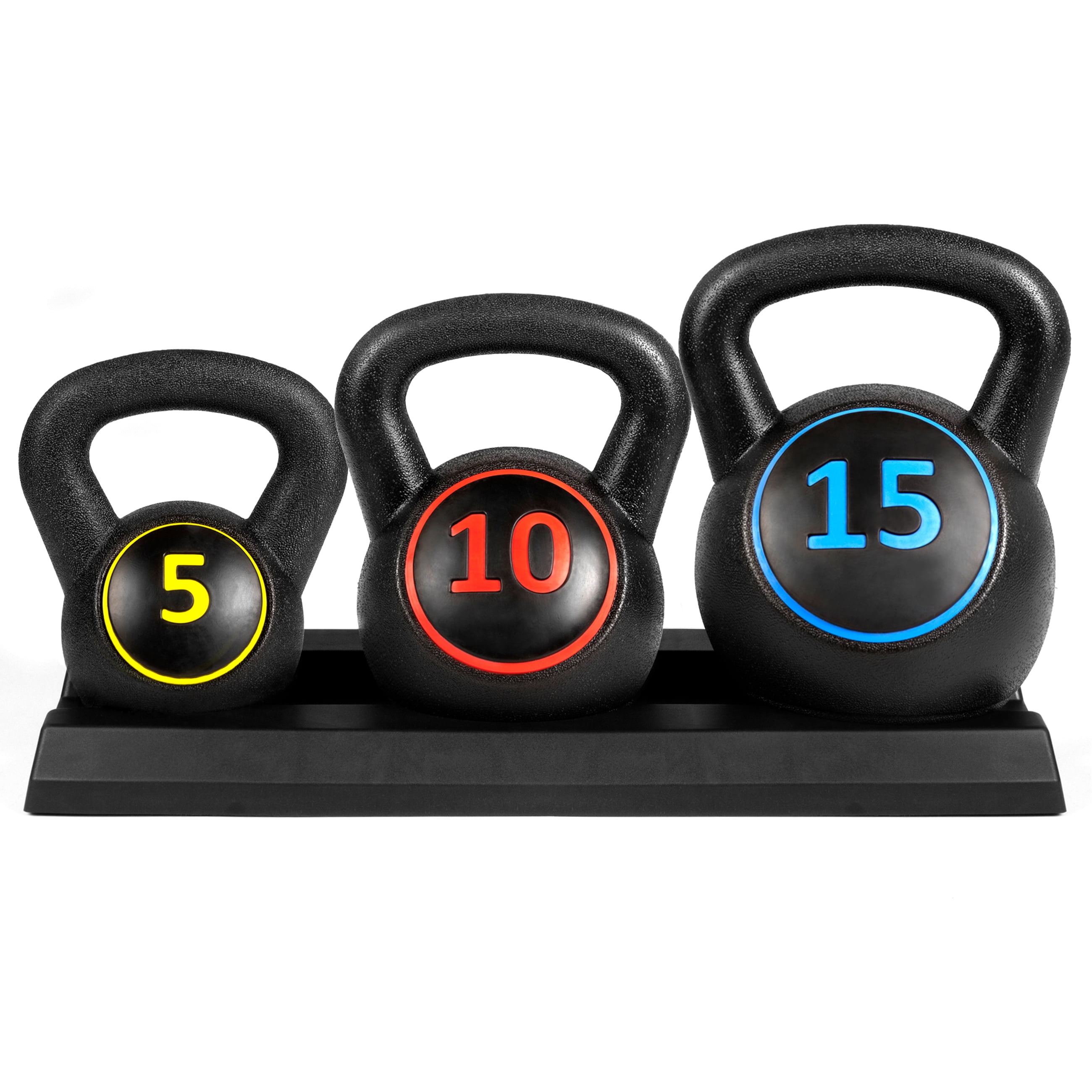 Best Choice Products 3-Piece HDPE Kettleball Exercise ...