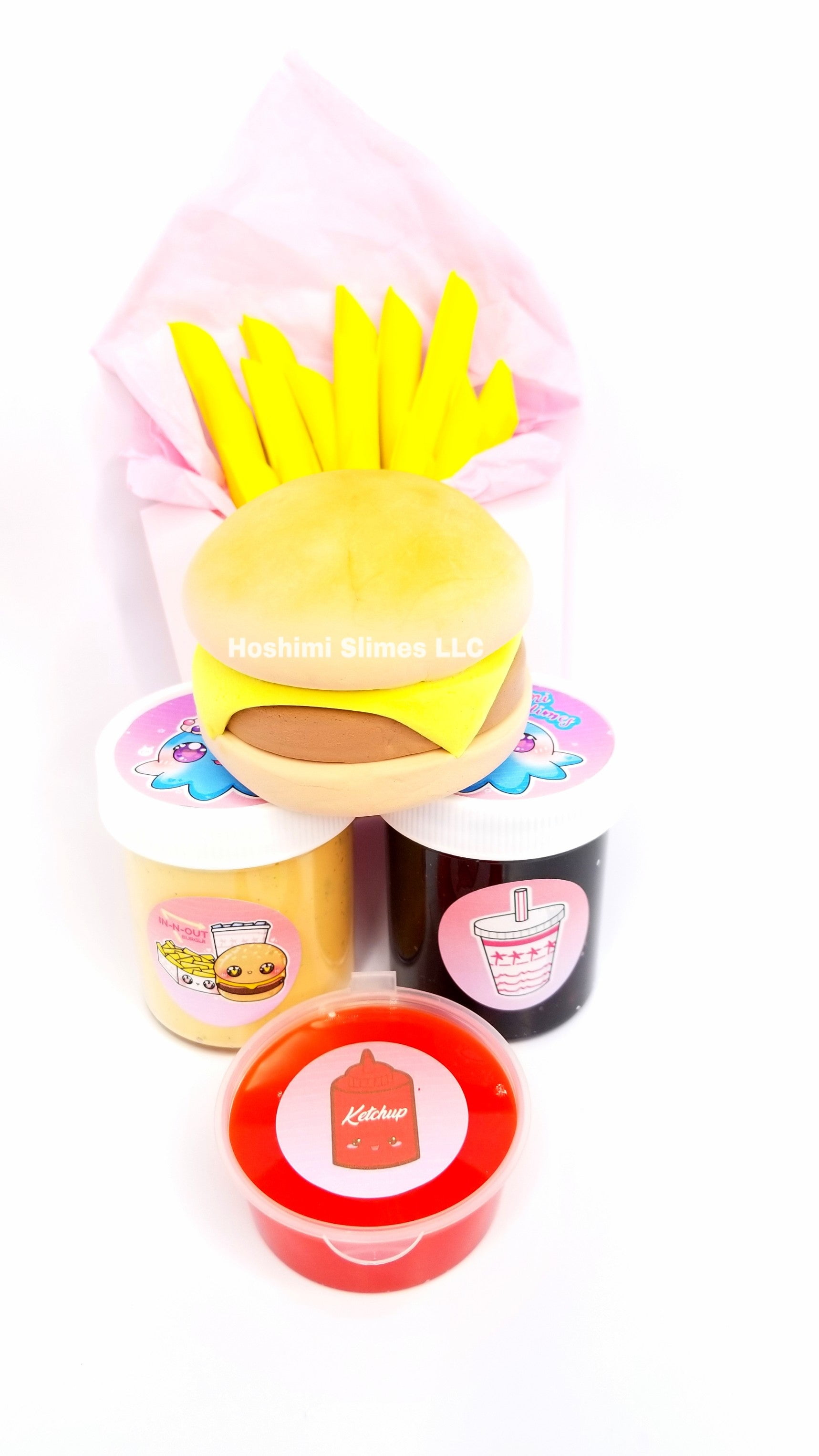 Fast Food Takeout DIY Burger Slime Kit