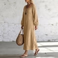 thumbnail image 3 of Luivaraty Long Sleeve Dress for Women Round Neck Maxi Dresses, 3 of 6