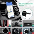 thumbnail image 5 of Soporte para teléfono de coche 3 en 1, soporte para teléfono de coche, parabrisas, salpicadero, ventilación de aire con ventosa, compatible con smartphone iPhone 6, 7, 8 X XR XS 11 Pro Max Samsung S9, 5 of 5