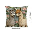 thumbnail image 3 of Seyotauo Forest Animal Decor Throw Pillow Covers Farmhouse Animal Home Decorative Couch Soft Cushion Covers,18x18 Inch Pillow Covers for Rustic Room Sofa Chair Living Room Bedroom Gift, 3 of 6