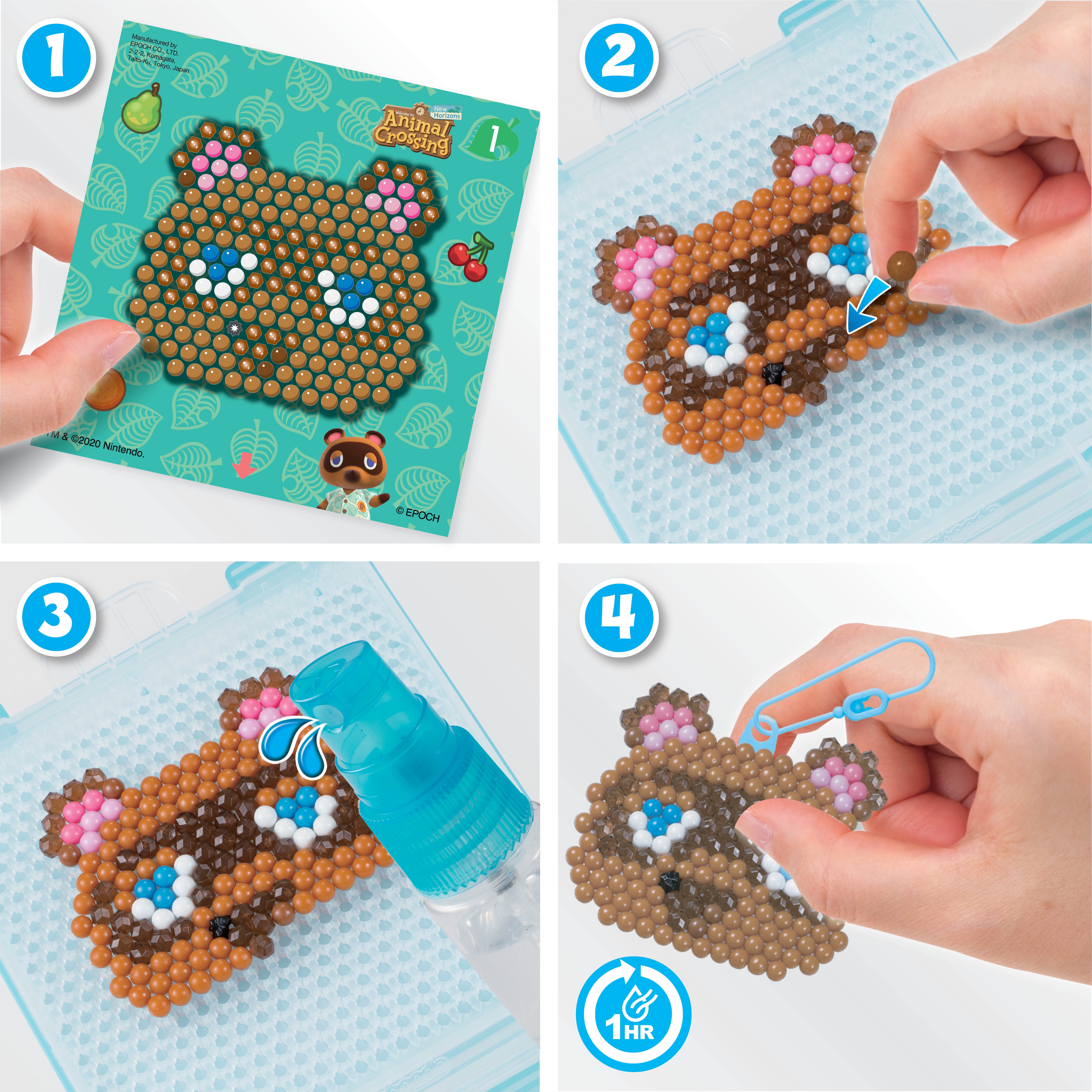 Aquabeads Animal Crossing: New Horizons Complete Arts & Crafts Kit for Children - over 870 Beads to create your favorite Villagers!