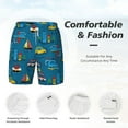 thumbnail image 5 of Gaeub Transportations with Buildings Mens Swim Trunks Stretch Beach Shorts Quick Dry for Men Swim Shorts Swimwear with Pockets- Small, 5 of 9