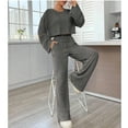 thumbnail image 3 of Women's Casual Long-Sleeve Homewear Set Autumn Winter, 3 of 7