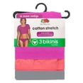 thumbnail image 4 of Bikini Fruit Of The Loom para Mujer, Multicolor Cotton Stretch1 Paquete con 3 Piezas Talla 5, 4 of 4