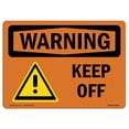 thumbnail image 1 of SignMission OS-WS-A-1824-L-12654 18 x 24 in. OSHA Warning Sign - Keep Off, 1 of 1