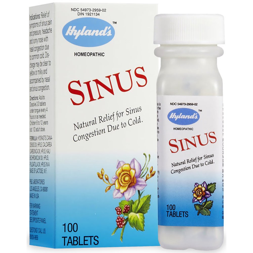 Hylands Homeopathic Sinus Tablets 100 Ea