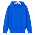 thumbnail image 4 of GiLiling Oversized Hoodie for Girls, Fall Fashion Versatile Plain Hooded Sweatshirt, Casual Comfy Long Sleeve Pullover Top (BU2, 4-5 Years), 4 of 5