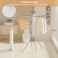 thumbnail image 3 of Clothes Drying Rack Folding Indoor, Portable Drying Rack Clothing and Height-Adjustable, 3 of 9