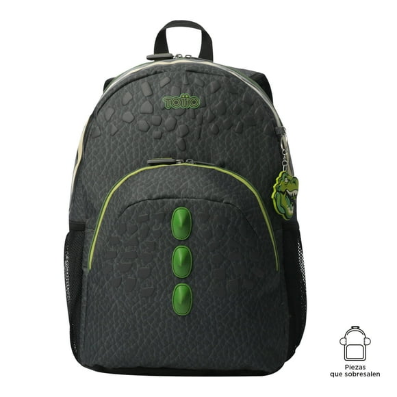 TOTTO Mochila Escolar Grande para Niño con Bolsillo para Botella | 18 L DINOLAND L